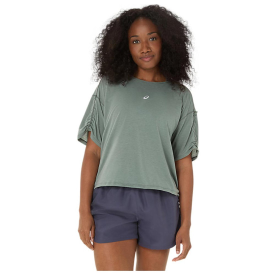 Asics Γυναικεία κοντομάνικη μπλούζα Nagino Run Adjustable SS Top Asics Γυναικεία κοντομάνικη μπλούζα Nagino Run Adjustable SS Top